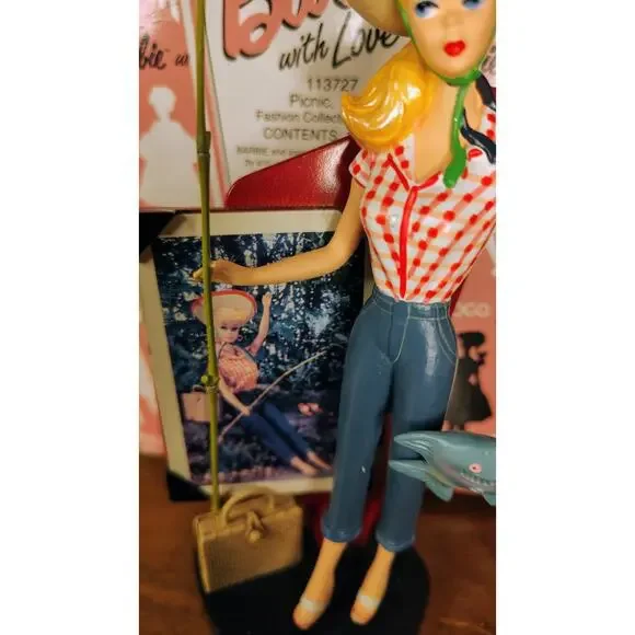 From Barbie with Love By Enesco Picnic 1994 Figurine - Picture 3 of 8